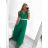 Langes, elegantes, ärmelloses Partykleid für Damen (S/M EINHEITSGRÖSSE) ITALIAN FASHION IMPSH223598/DU Rot
