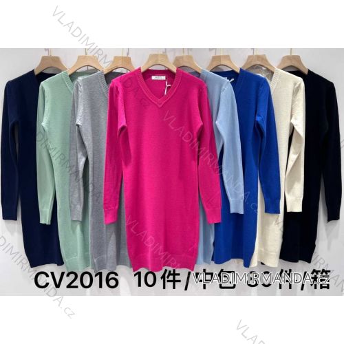 Geripptes Sommerkleid für Damen mit Trägern (S/ML/XL ONE SIZE) MB2123Z220