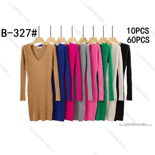 Geripptes Sommerkleid für Damen mit Trägern (S/ML/XL ONE SIZE) MB2123Z220