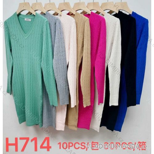 Geripptes Sommerkleid für Damen mit Trägern (S/ML/XL ONE SIZE) MB2123Z220