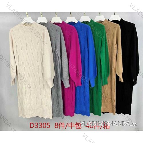 Geripptes Sommerkleid für Damen mit Trägern (S/ML/XL ONE SIZE) MB2123Z220