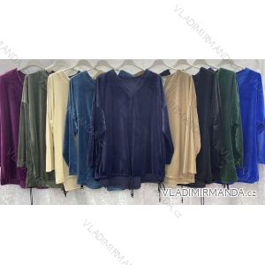 Tunika dlouhý rukáv dámská nadrozměr (3XL/4XL ONE SIZE) ITALSKÁ MÓDA IMWQ23126