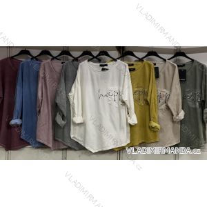 Damen-Tunika mit langen Ärmeln, große Größen (2XL/3XL, EINE GRÖSSE) ITALIAN FASHION IMC22542