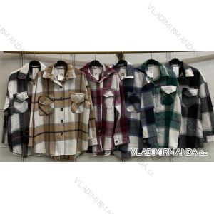 Langarm-Hemdkleid für Damen (Einheitsgröße S/M/L) ITALIAN FASHION IMC22658