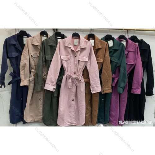 Langärmeliger Damenmantel in Übergröße (XL/2XL ONE SIZE) ITALIAN FASHION IMC23381