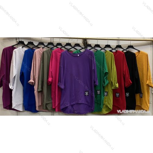 Damen-Tunika mit langen Ärmeln, große Größen (2XL/3XL, EINE GRÖSSE) ITALIAN FASHION IMC22542