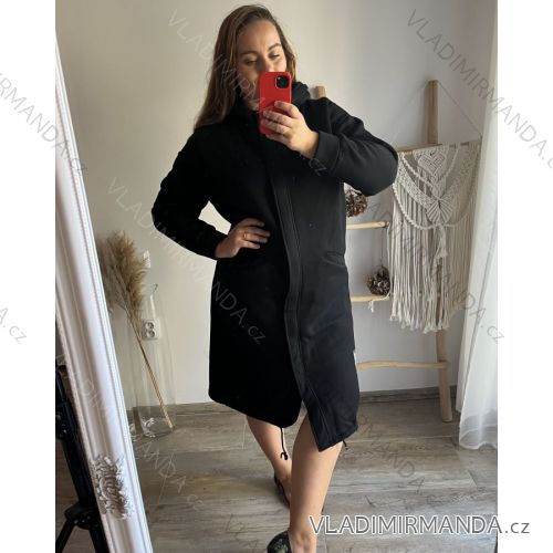 Kleid Oversize Kurzarm Damen (4XL/5XL ONE SIZE) ITALSKÁ MÓDA IM422026 2XL/3XL schwarz