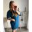 Kleid Oversize Kurzarm Damen (4XL/5XL ONE SIZE) ITALSKÁ MÓDA IM422FLUFF