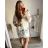 Kleid Oversize Kurzarm Damen (4XL/5XL ONE SIZE) ITALSKÁ MÓDA IM422FLUFF