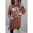Lässiges Langarmkleid für Damen (2XL/3XL EINHEITSGRÖSSE) ITALIAN FASHION IMD23595