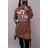 Lässiges Langarmkleid für Damen (2XL/3XL EINHEITSGRÖSSE) ITALIAN FASHION IMD23595