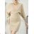 Elegantes trägerloses Minikleid für Damen (S / M ONE SIZE) ITALIAN FASHION IMWD221538