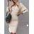 Elegantes trägerloses Minikleid für Damen (S / M ONE SIZE) ITALIAN FASHION IMWD221538