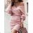 Elegantes trägerloses Minikleid für Damen (S / M ONE SIZE) ITALIAN FASHION IMWD221538