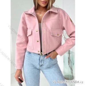 Damen-Button-Down-Hemdjacke mit Knöpfen (S / M ONE SIZE) ITALIAN FASHION IMWD217059