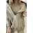 Langärmliger warmer Kapuzenpullover für Damen (Einheitsgröße S/M) ITALIAN FASHION IMWAD233677