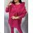 Langärmliger warmer Kapuzenpullover für Damen (Einheitsgröße S/M) ITALIAN FASHION IMWAD233677