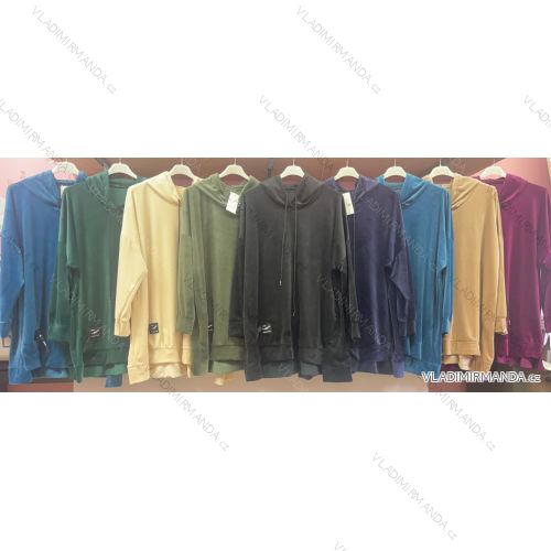 Langarmkleid mit Anhänger Damen Oversized (3XL / 4XL ONE SIZE) ITALIAN FASHION IMWQ2115022