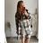 Kleid Oversize Kurzarm Damen (4XL/5XL ONE SIZE) ITALSKÁ MÓDA IM422026