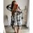 Kleid Oversize Kurzarm Damen (4XL/5XL ONE SIZE) ITALSKÁ MÓDA IM422026
