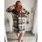 Kleid Oversize Kurzarm Damen (4XL/5XL ONE SIZE) ITALSKÁ MÓDA IM422026
