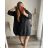 Kleid Oversize Kurzarm Damen (4XL/5XL ONE SIZE) ITALSKÁ MÓDA IM422026