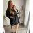 Kleid Oversize Kurzarm Damen (4XL/5XL ONE SIZE) ITALSKÁ MÓDA IM422026