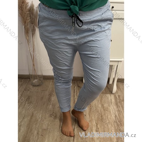 Langarmkleid mit Anhänger Damen Oversized (3XL / 4XL ONE SIZE) ITALIAN FASHION IMWQ2115022 XL/2XL hellblau