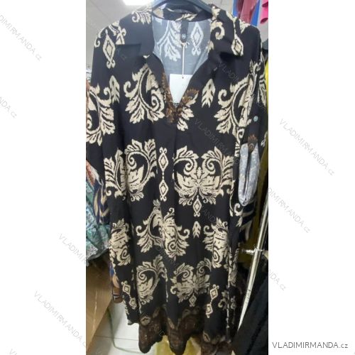 Kleid mit 3/4 Ärmeltasche für Damen (uni sl) ITALIAN Fashion IMWD20527