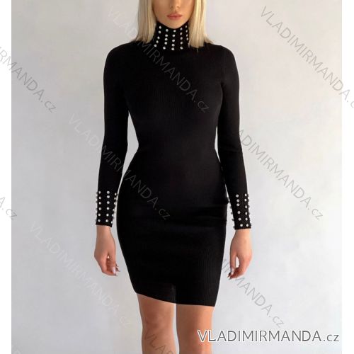 Sommerkleid Langarm geblümte Damen (UNI S / L) ITALIAN FASHION IMK20150