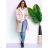 Damen Langarm Hoodie Kleid (S / M ONE SIZE) ITALIAN FASHION IMWA216095