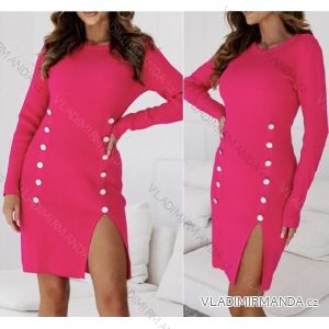 Damen Langarm Hoodie Kleid (S / M ONE SIZE) ITALIAN FASHION IMWA216095