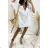 Langes, elegantes Musselin-Kleid mit langen Ärmeln für Damen (Einheitsgröße S/M) ITALIAN FASHION IMWGB232515
