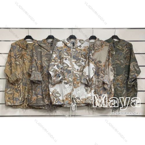 Mikina na zip-Down-Hemdjacke mit Knöpfen (S / M ONE SIZE) ITALIAN FASHION IMWD217059