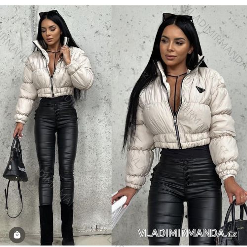 Damen Herbstjacke mit Kapuze (S / M ONE SIZE) ITALIAN FASHION IMWD217260