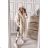 Damen Langarm Hoodie Kleid (S / M ONE SIZE) ITALIAN FASHION IMWA216095