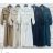 Damen-Sommerkleid aus Chiffon mit langen Ärmeln (Einheitsgröße S/M) ITALIAN FASHION IMWP233018