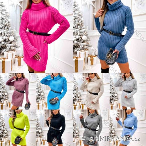 Sommerkleid Langarm geblümte Damen (UNI S / L) ITALIAN FASHION IMK20150