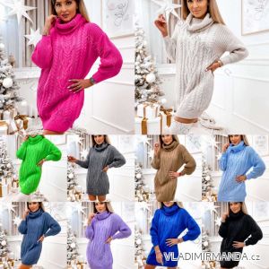 Sommerkleid Langarm geblümte Damen (UNI S / L) ITALIAN FASHION IMK20150