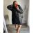 Damen-Kapuzenjacke in großen Größen (XL/2XL ONE SIZE) ITALIAN FASHION IM422684 2XL/3XL schwarz
