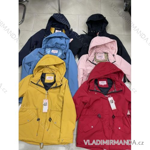 Damen Herbstjacke mit Kapuze (L / XL ONE SIZE) ITALIAN FASHION IMWD217136