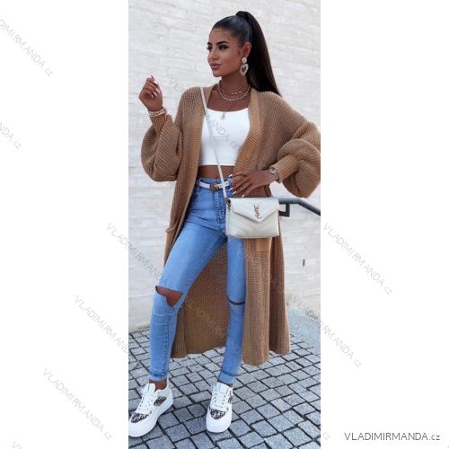 Cardigan gestrickt langarm Damen (S / M ONE SIZE) ITALIAN FASHION IMWA217055