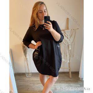 Langärmliges Sweatshirt-Kleid für Damen in Übergröße (2XL/3XL/4XL EINHEITSGRÖSSE) ITALIAN FASHION IM423HOPE