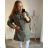 Schlanke Kapuzenjacke für Damen in großen Größen (XL/2XL ONE SIZE) ITALIAN FASHION IMD22717