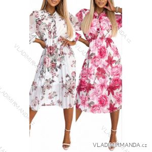 Elegantes Langarm-Hemdkleid für Damen (S/M ONE SIZE) ITALIAN FASHION IMWKK223994