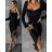 Sommerkleid Carmen aus Musselin für Damen (Einheitsgröße S/M) ITALIAN FASHION IMWE231506