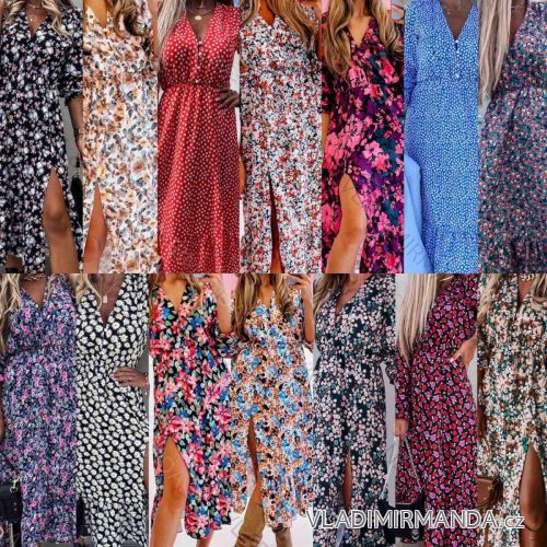 Sommerkleid Carmen aus Musselin für Damen (Einheitsgröße S/M) ITALIAN FASHION IMWE231506