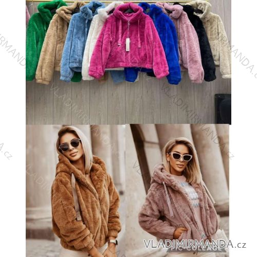 Ärmellose Damenweste mit Kapuze (S/M EINHEITSGRÖSSE) ITALIAN FASHION IMWCA232998