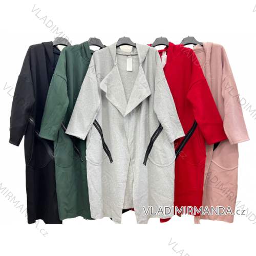 Langarm-Cardigan für Damen in Übergröße (2XL/3XL ONE SIZE) ITALIAN FASHION IM423679