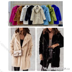 Flauschiger Langarmmantel für Damen (SL) ITALIAN FASHION IMWL22047